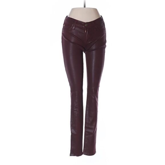 Hudson Jeans size 25 Burgundy coated - Picture 1 of 2